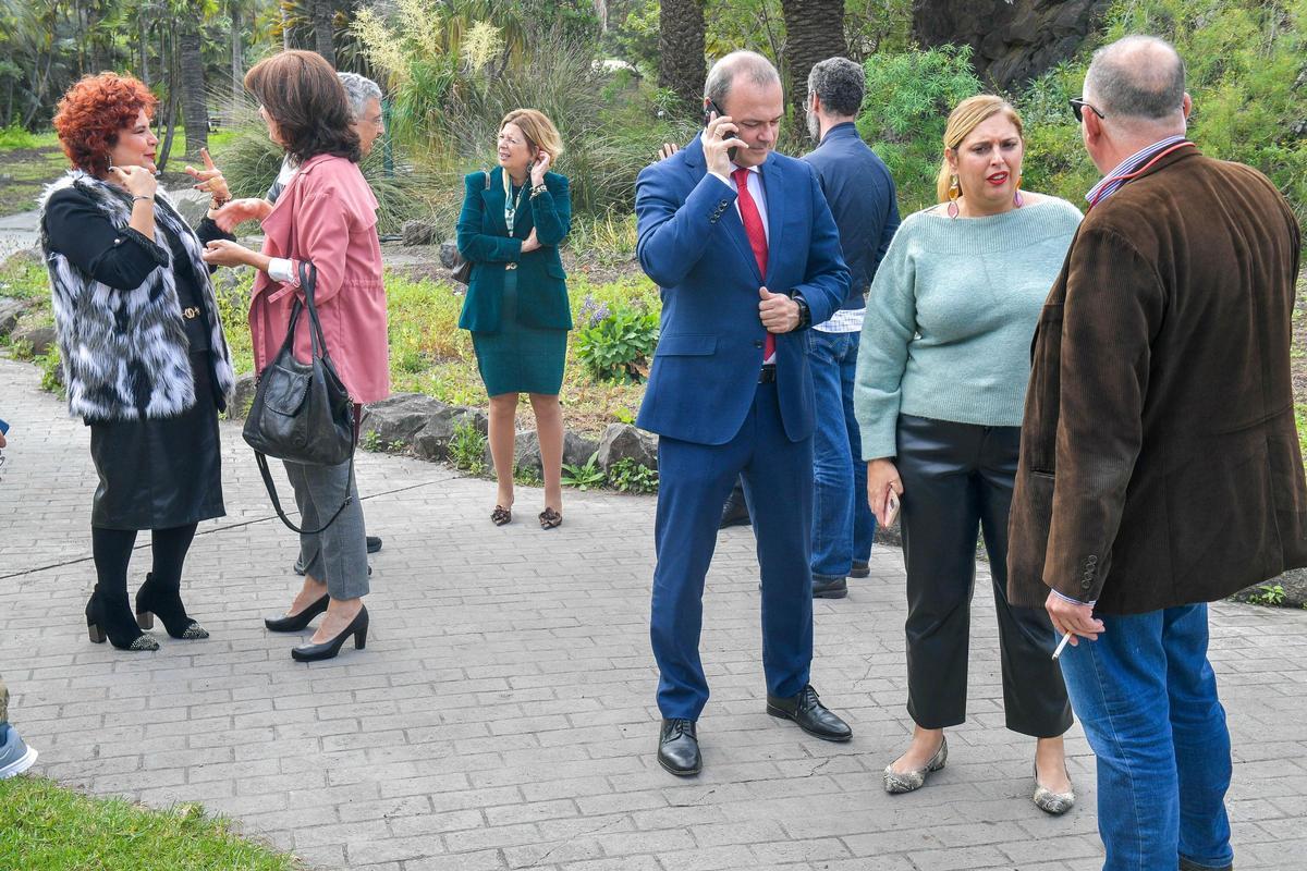 Brindis del presidente del Cabildo en el Jardín Canario
