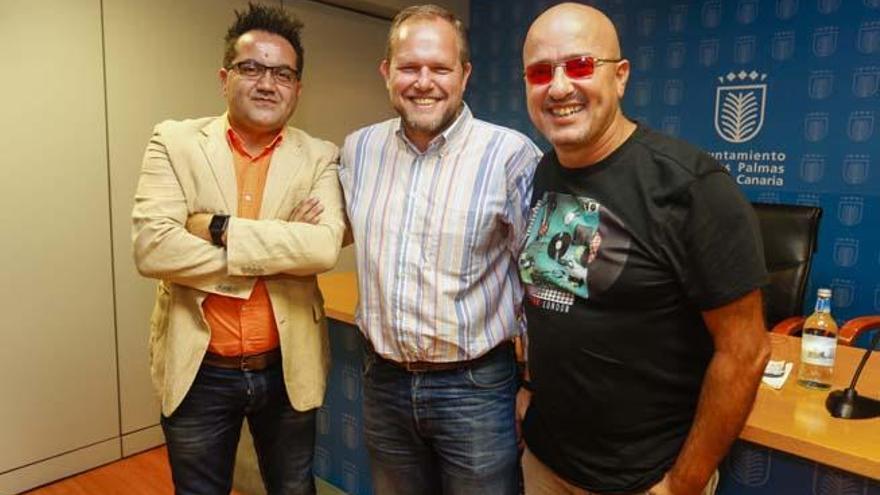 Javier Lorenzo, José Eduardo Ramírez y Ginés Cedrés