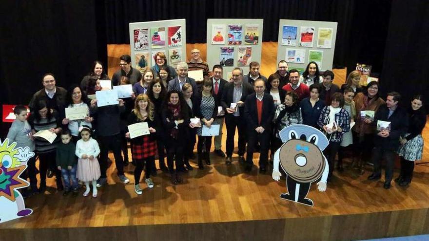 Acto de clausura del obradoiro de empleo, ayer en Ponteareas. // A. Hernandez