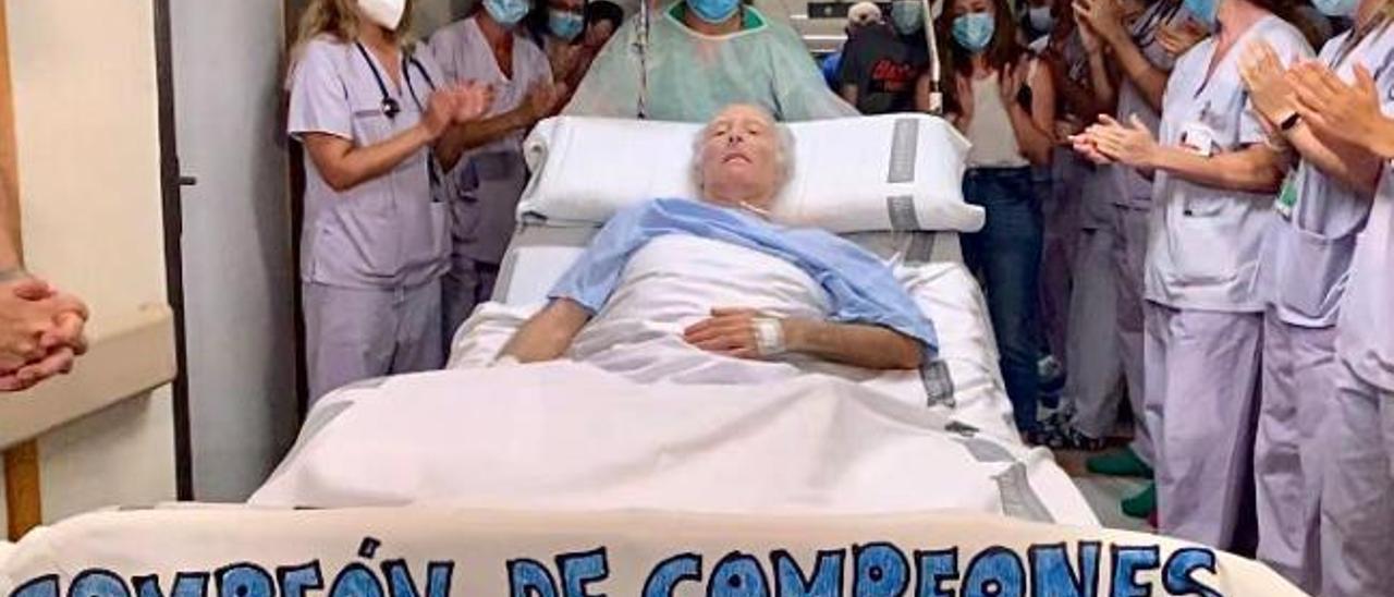 Un enfermo de coronavirus sale de la UCI en Alicante 101 días después, 94 con respirador