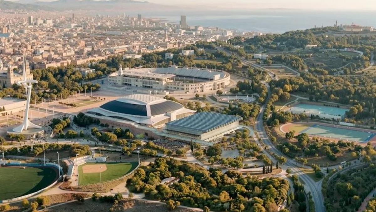 Simulación virtual del nuevo Sant Jordi Club.