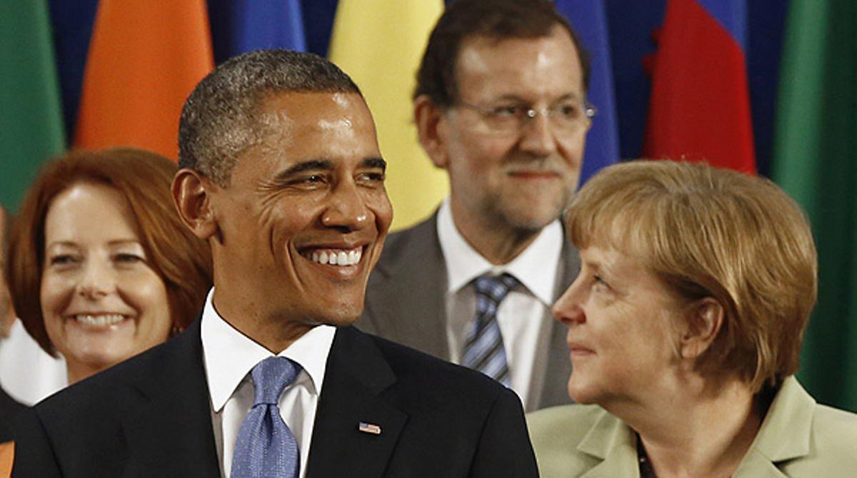 Rajoy destaca davant el G-20 la necessitat de mesures que desvinculin el risc bancari de la solvència d’un país.