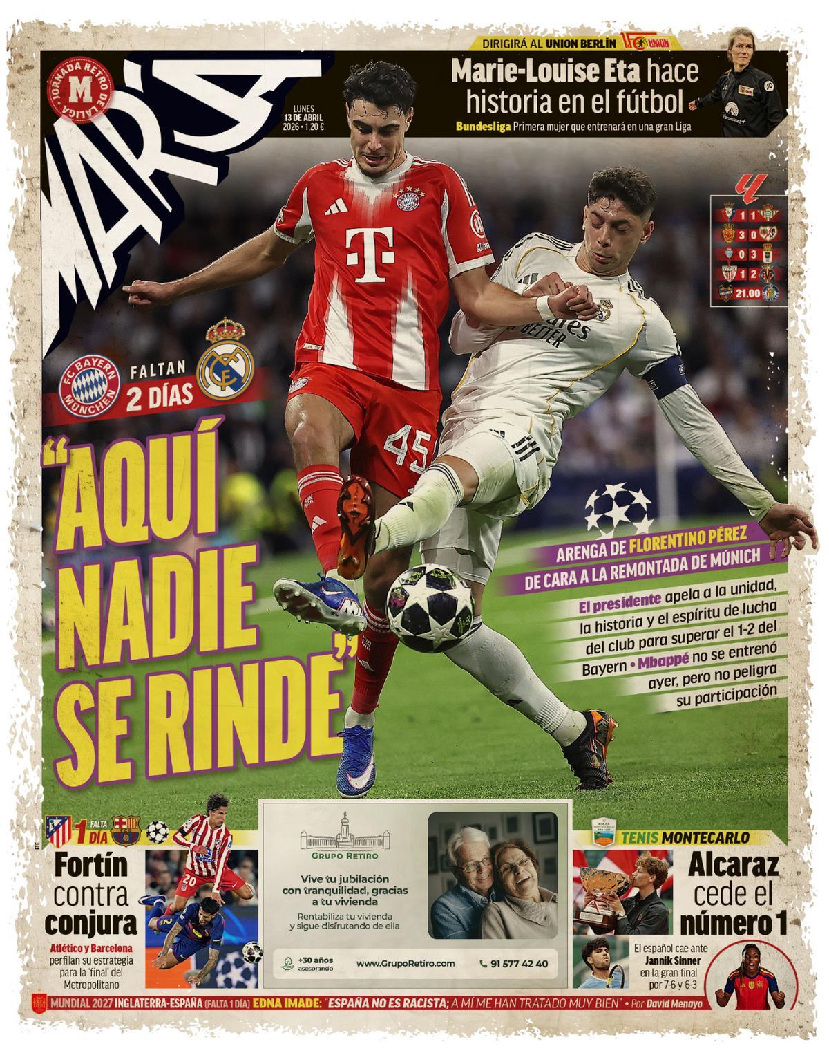 Las imágenes de las portadas de hoy Las imágenes de las portadas de hoy