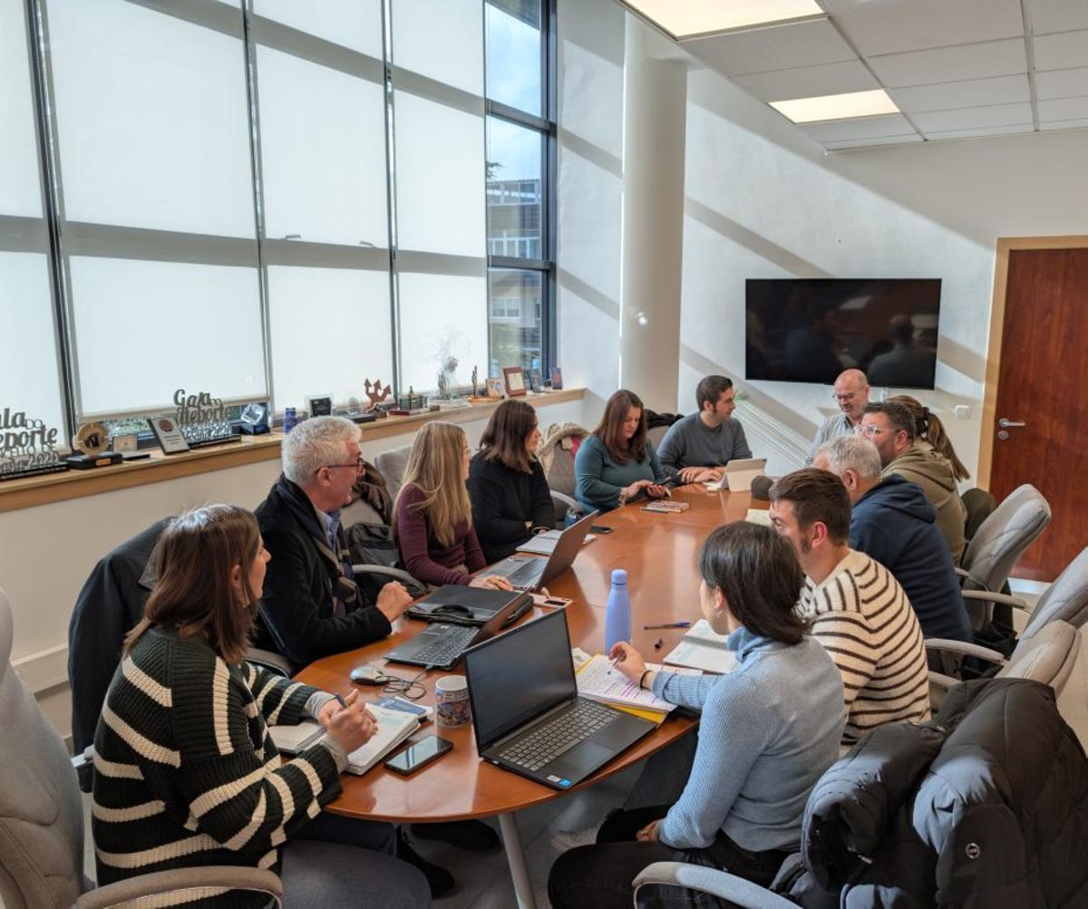 La reunión de ayer del gobierno comarcal.