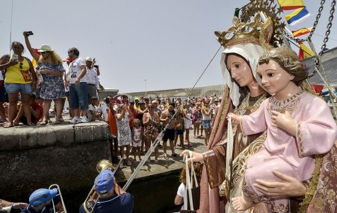 16/07/2017 ARGUINEGUIN MOGAN. Procesión marinera de la Virgen del Carmen.  FOTO: J. PÉREZ CURBELO