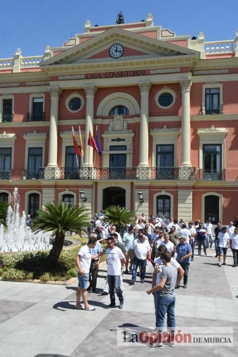 Protesta de taxis en Murcia