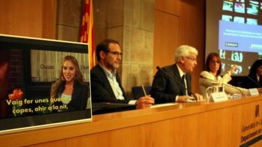 Roda de premsa de presentació de l&#039;acord entre la Generalitat i Canal+