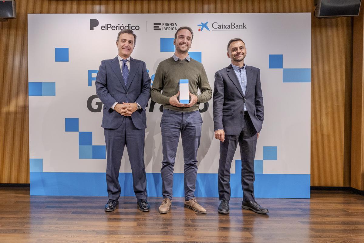 Antonio González-Adalid, CEO de COTI recoge el Premio de Innovación de Generación +.