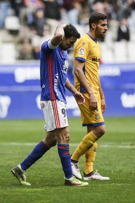 El partido entre el Oviedo y el Alcorcón, en imágenes