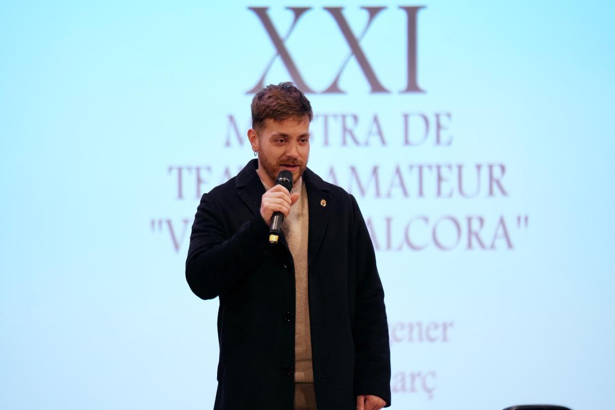 El concejal de Cultura, Carlos Esteban, durante la presentación de esta edición de la Mostra.