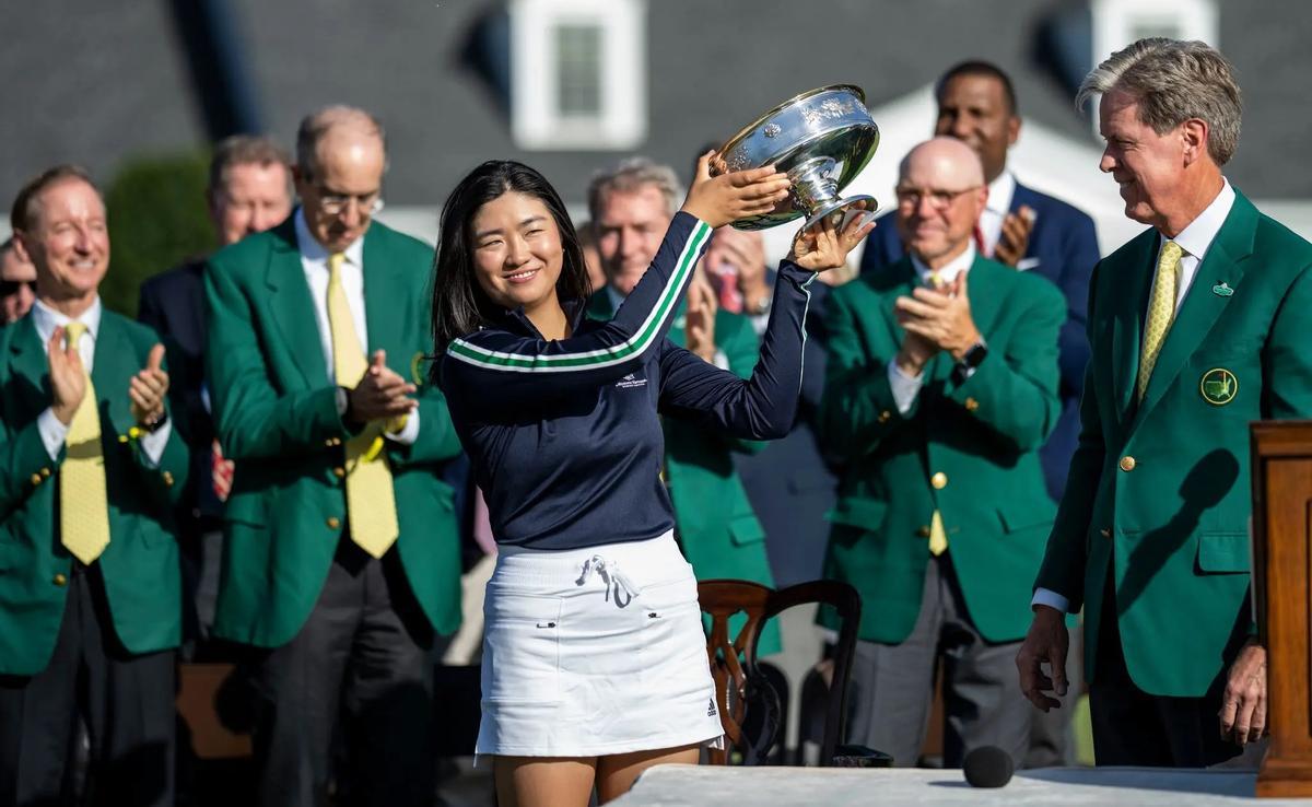 Zhang, en su victoria en abril pasado en el Masters Femenino, disputado en Augusta