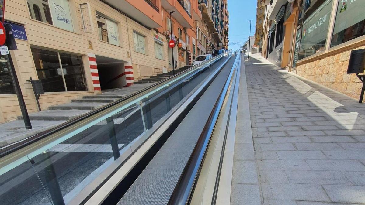 La rampa de la calle Murillo de Calp.