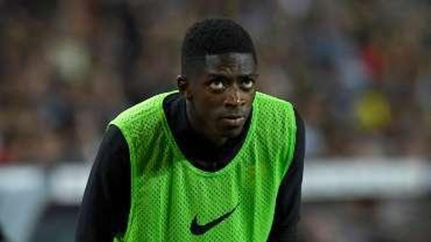 Dembélé, en el Camp Nou.