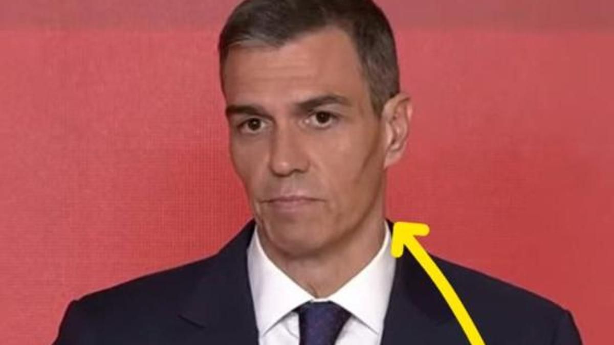 Pedro Sánchez, durante su comparencia.