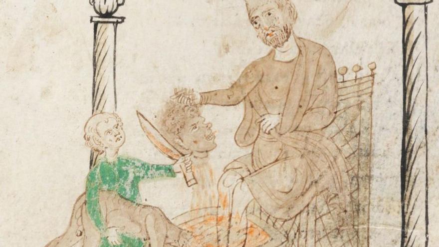 Un proceso de curación con sangre humana recogido en ‘Petrus de Ebulo: Liber ad honoren Augusti’ (1196). | Burgerbibliothek de Berna