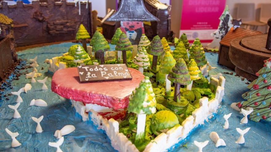 The adejeros enjoy a 240 kg crib of chocolate and for solidarity purposes