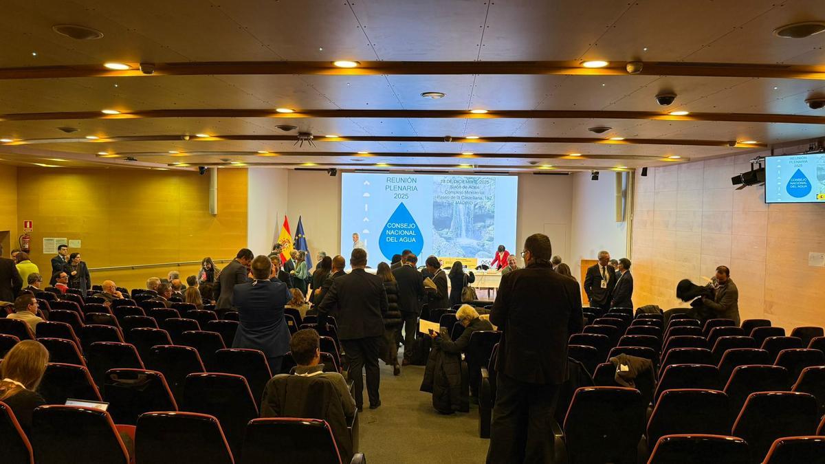La reunión plenaria del Consejo Nacional del agua.