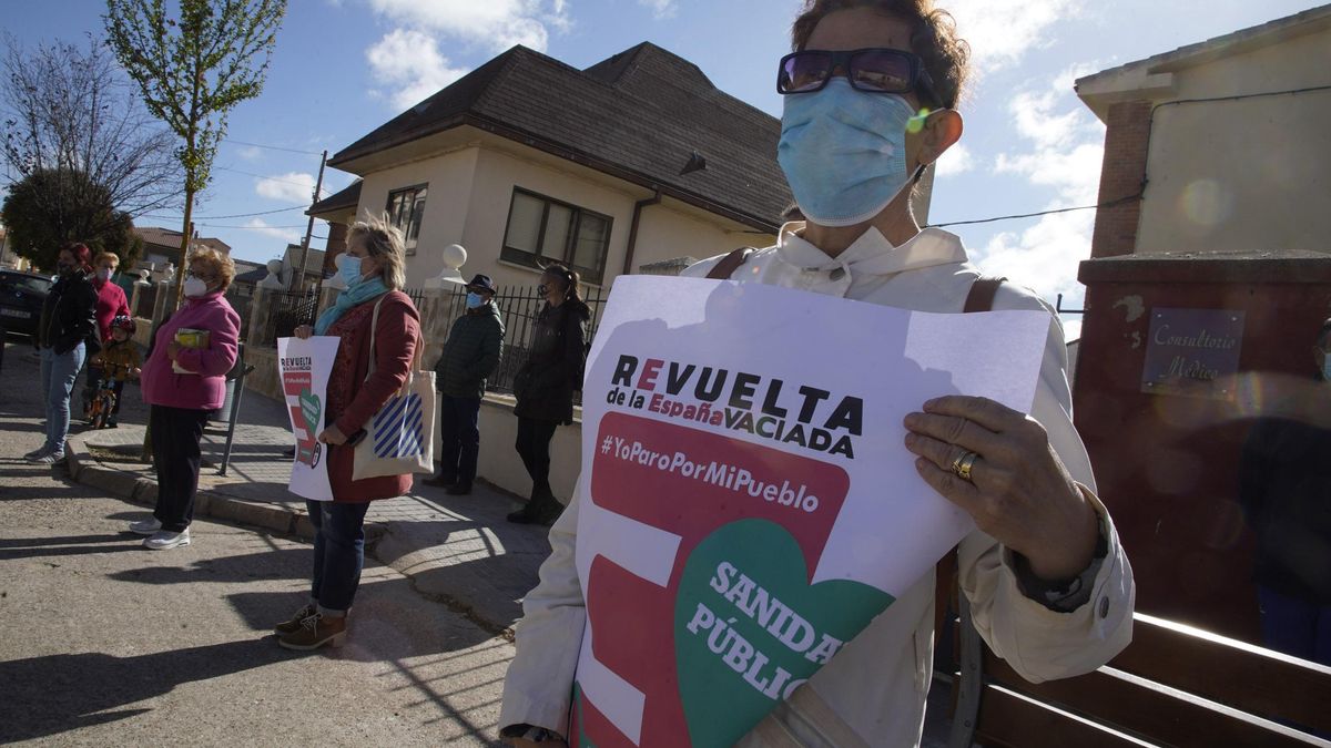 Concentración por la Sanidad en Villaralbo.