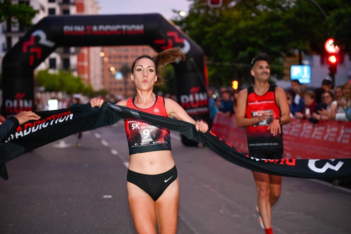 Lorena Rodríguez, del Run Addiction, ganó el 5K en mujeres.