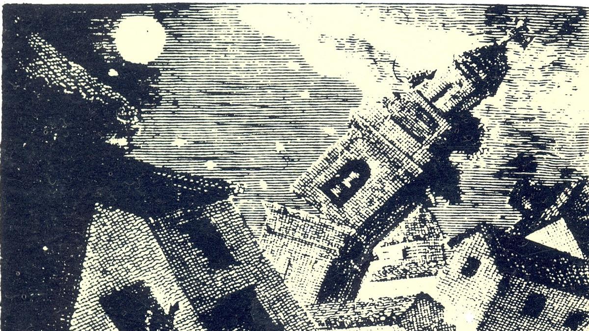 Grabado del libro “Los terremotos de Orihuela”, 1829.
