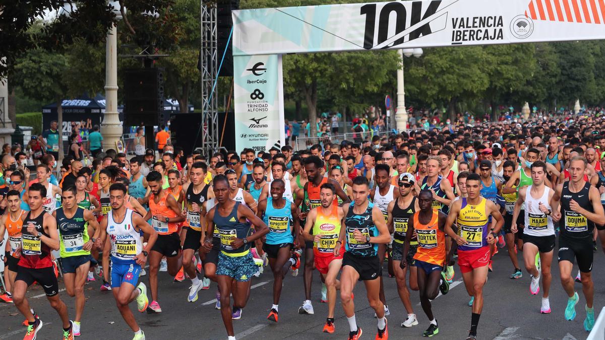 Salida Elite masculina del 10K Valencia Ibercaja