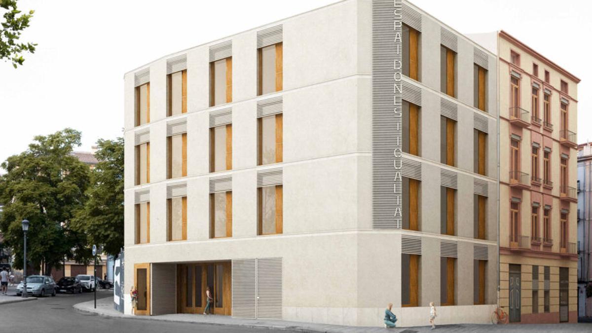 El futuro Espai Dones en el barrio del Carmen