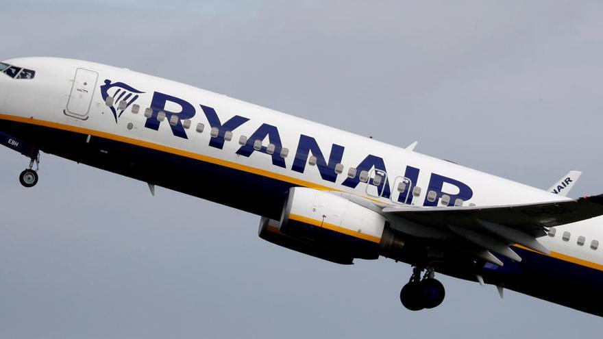 Un avión de Ryanair.