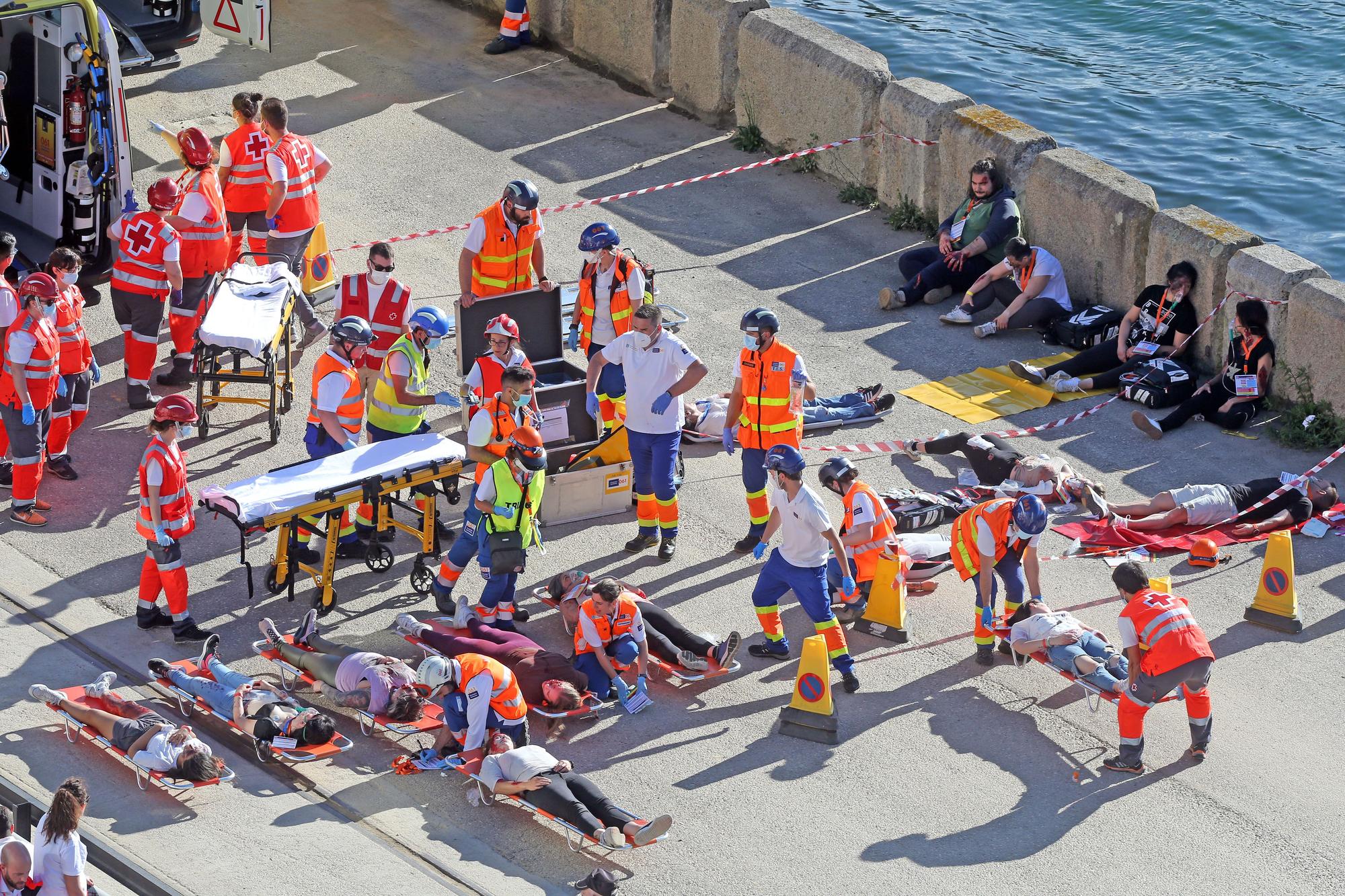 Simulacro sin precedentes en el Puerto de Vigo