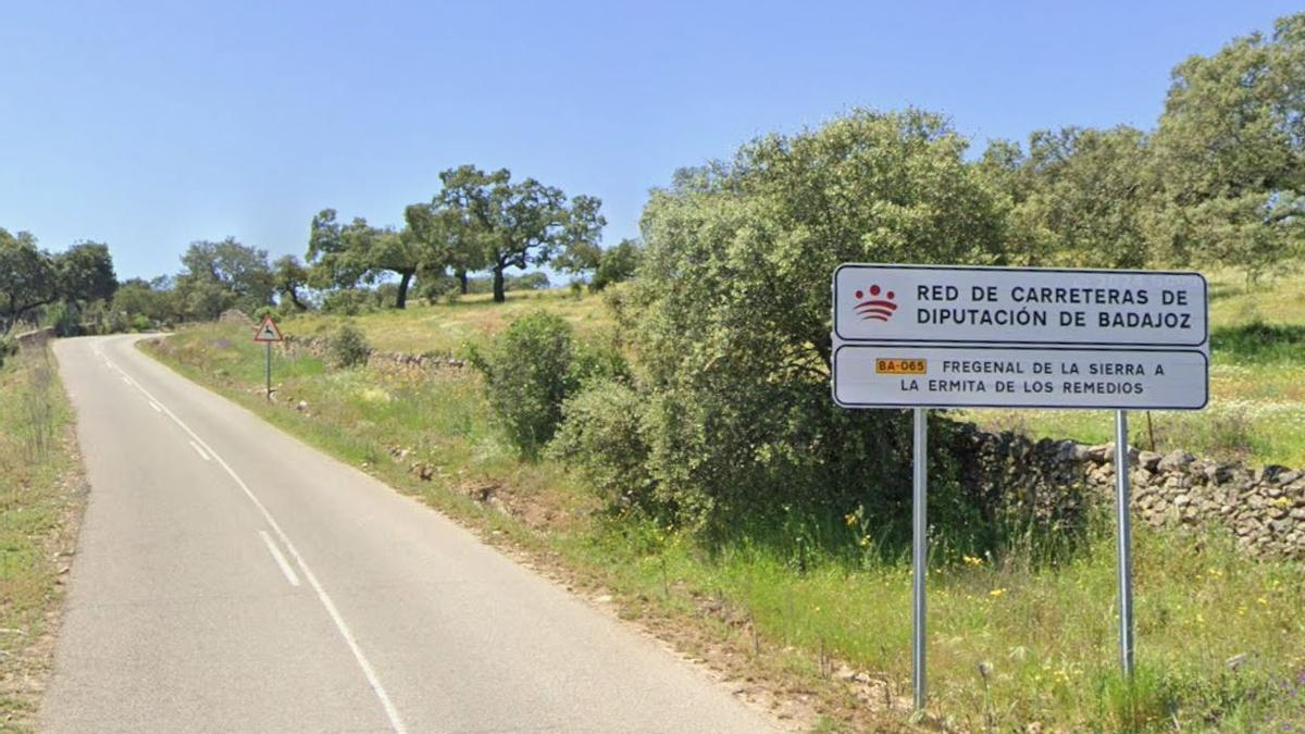 Imagen de la BA-065 de Fregenal de la Sierra.