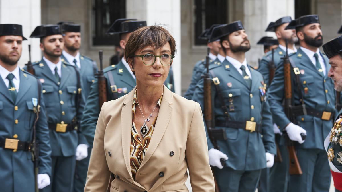 Archivo - La ex directora general de la Guardia Civil, María Gámez, en un acto en Cantabria