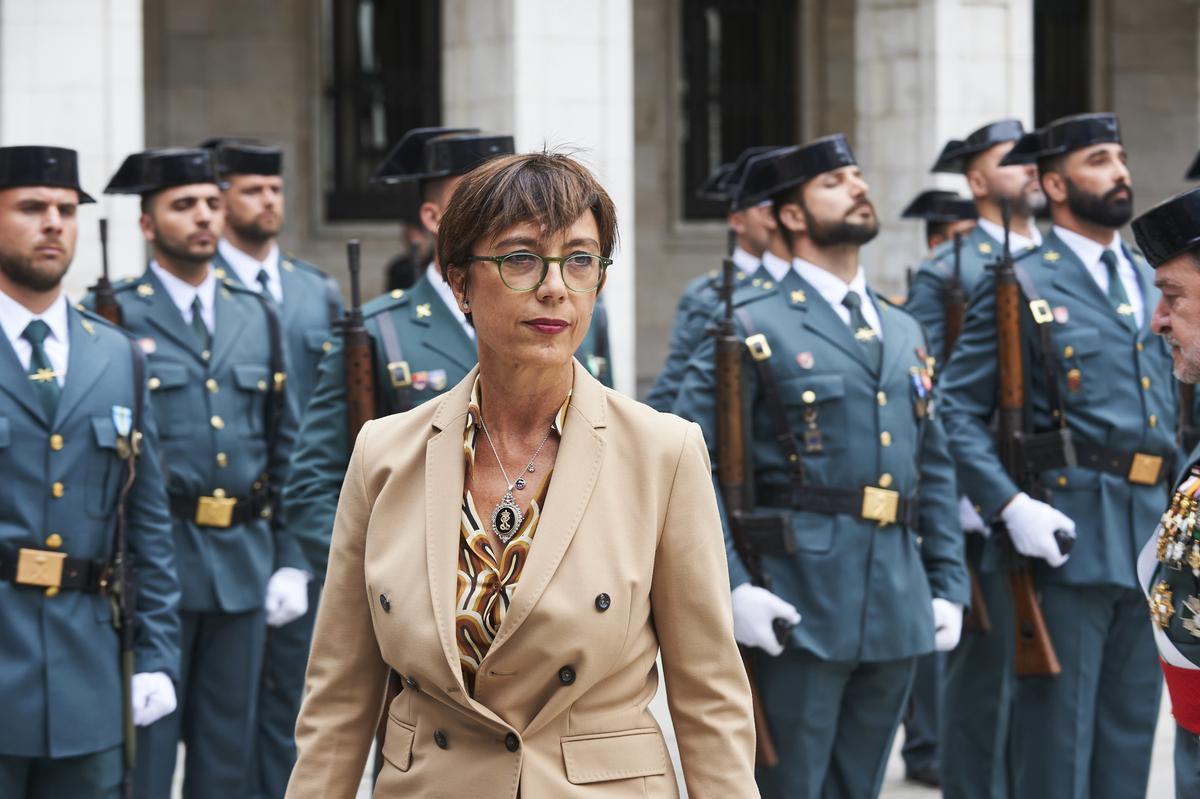 Archivo - La ex directora general de la Guardia Civil, María Gámez, en un acto en Cantabria