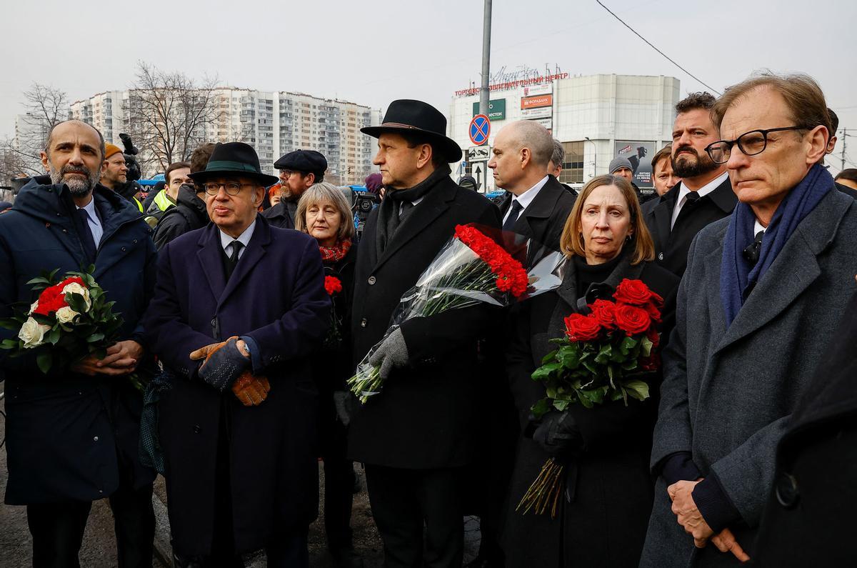 Funeral y ceremonia de despedida del político opositor ruso Alexei Navalny en Moscú