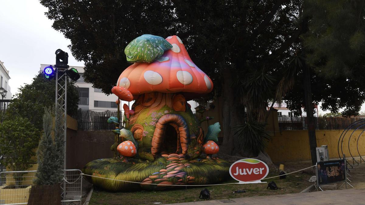 Montaje del Jardín de los Sueños