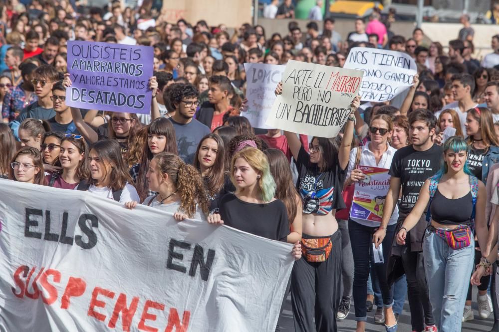 Los estudiantes van a la huelga