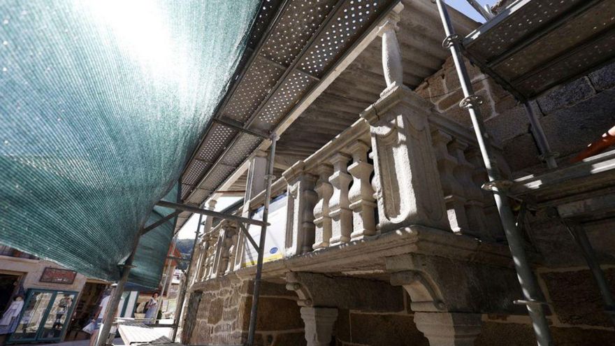 Las obras en la Casa Barroca de Combarro. | Gustavo Santos