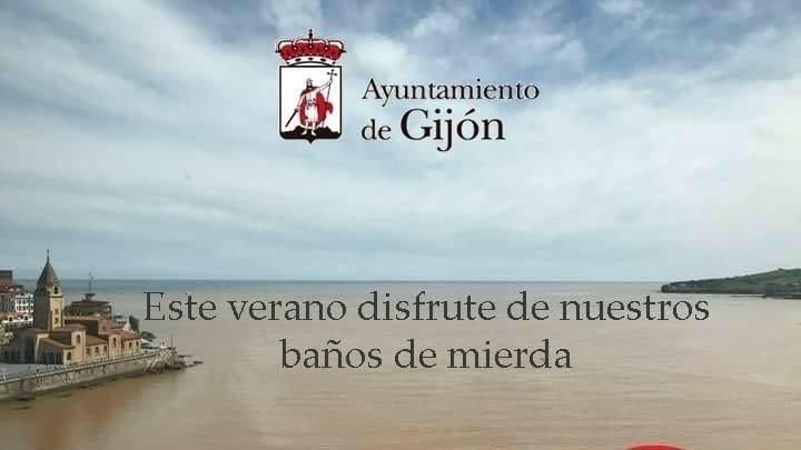 Los "memes" sobre la mancha marrón en la playa de San Lorenzo