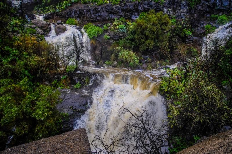 'Filomena' continúa dejando lluvias y llenando presas este jueves en Gran Canaria