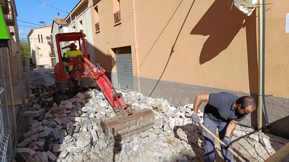 Una imatge de les actuacions al carrer Josep Ramis.