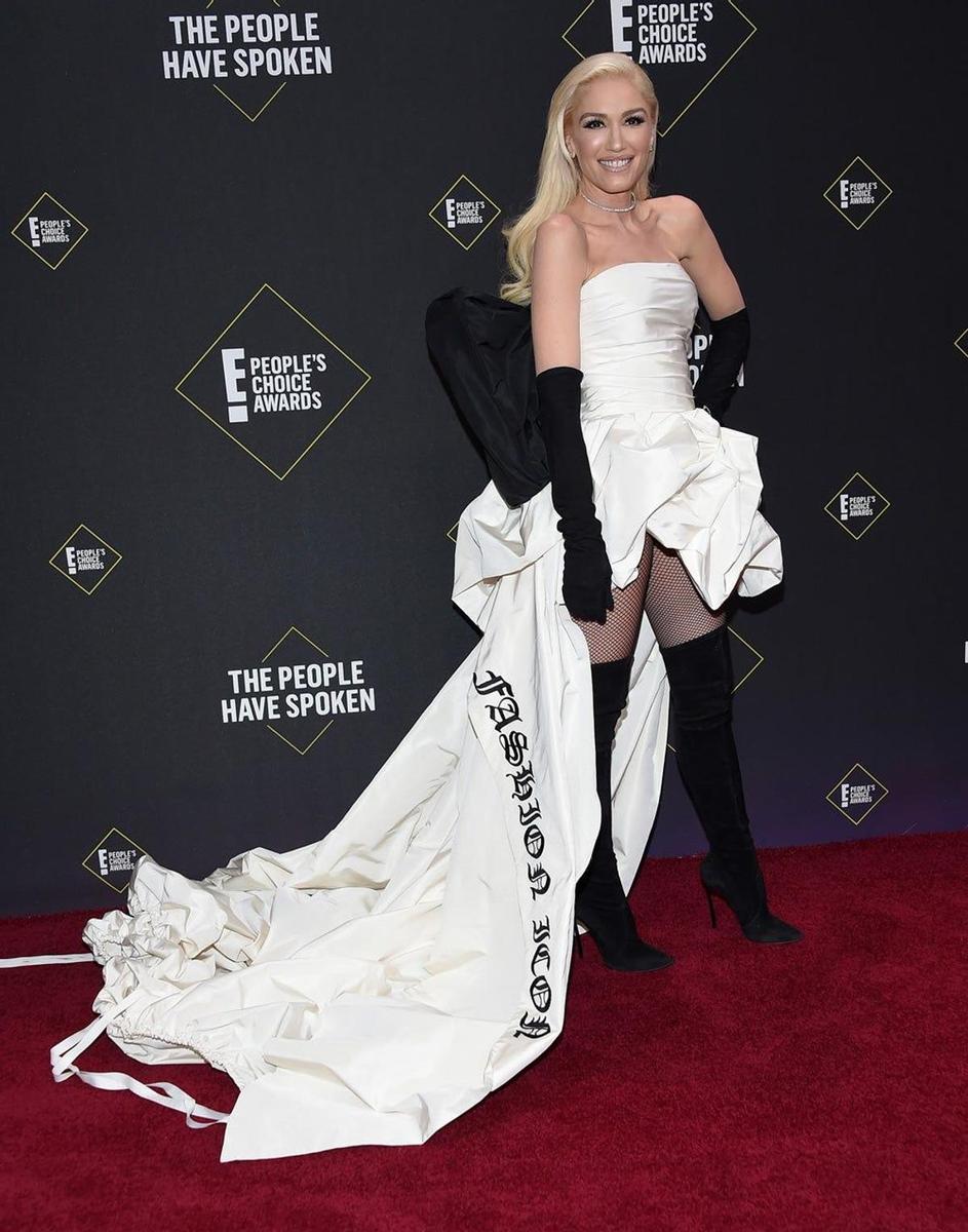 Gwen Stefani en la alfombra roja de los 'People's Choice Awards'