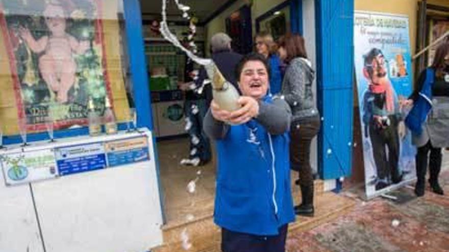 Afortunados del Gordo de 2015 en Roquetas de Mar.