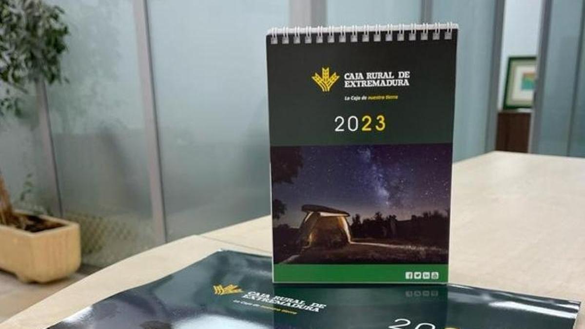 Calendario 2023 de Caja Rural de Extremadura.