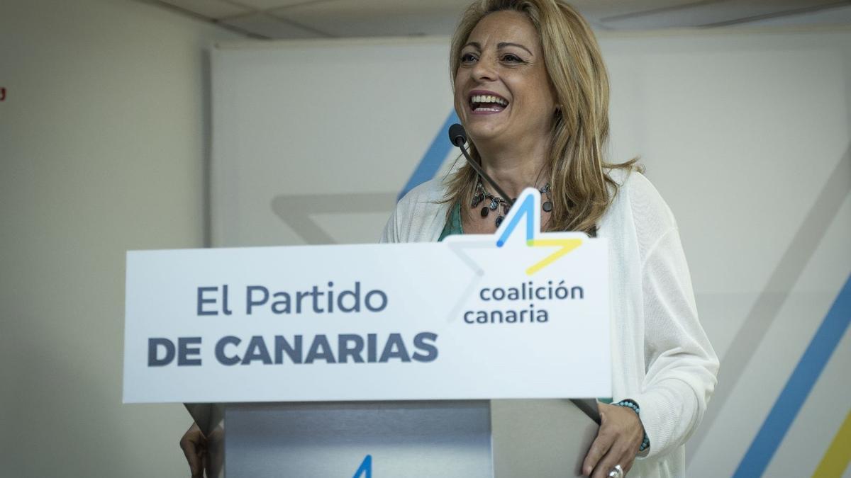 Archivo - Cristina Valido interviene en la Ejecutiva insular y el Consejo Político insular (CPI) de Coalición Canaria de Tenerife