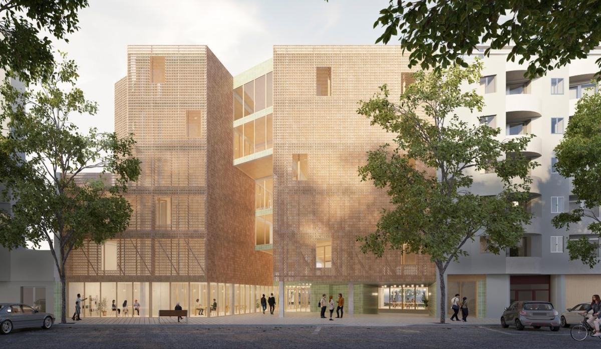 Verschiedene Terrassen und Außenbereiche sind ein zentrales Element des geplanten Stadtteilzentrums Pere Garau.     | FOTO: RATHAUS PALMA