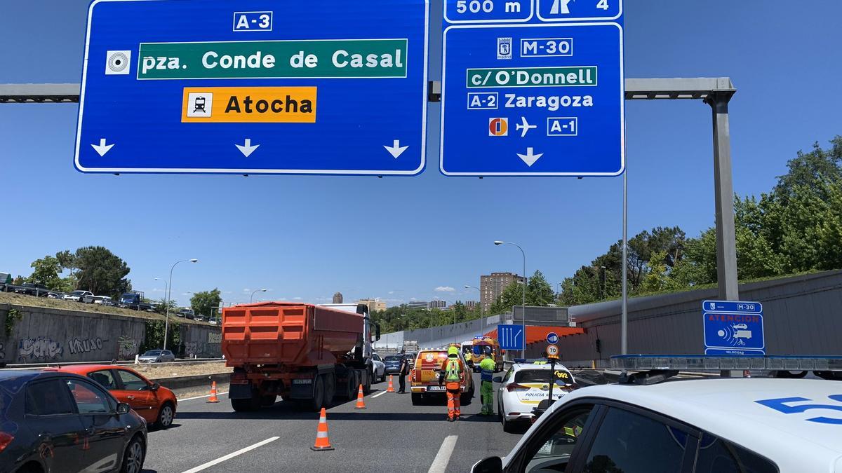 Pla obert de l&#039;accident de trànsit que ha provocat la mort d&#039;un rider de Glovo