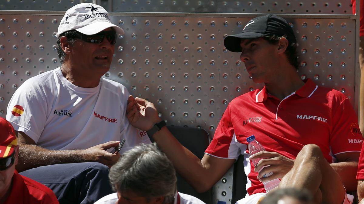 Toni Nadal y Rafael Nadal en una imagen de archivo.