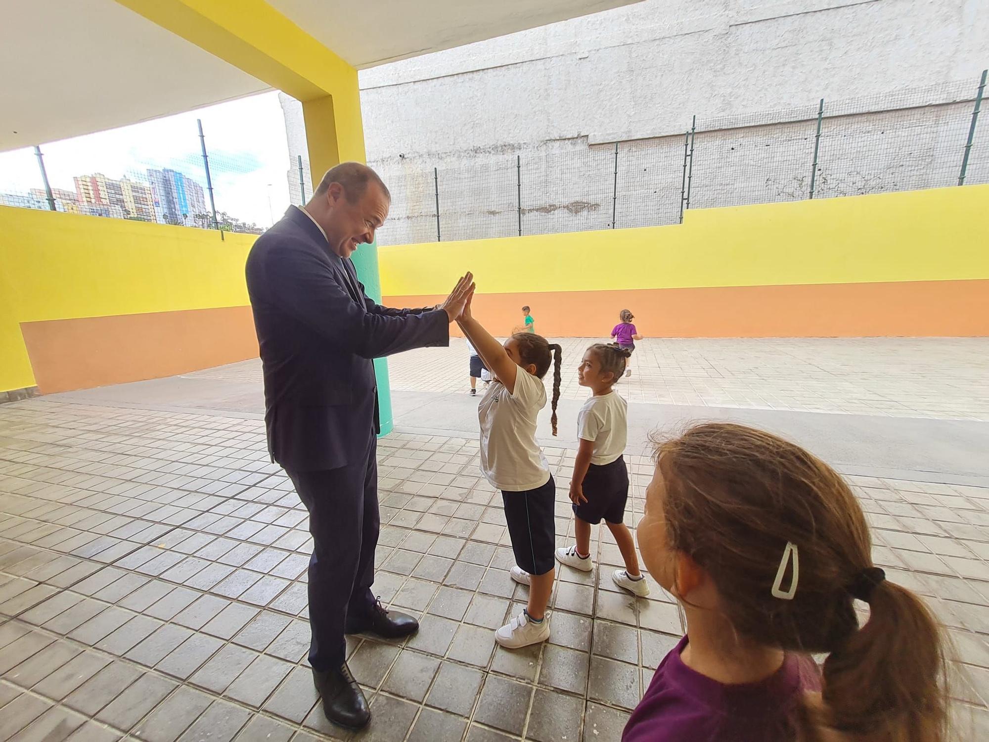 Apertura del curso escolar en el CEIP César Manrique en Las Palmas de Gran Canaria