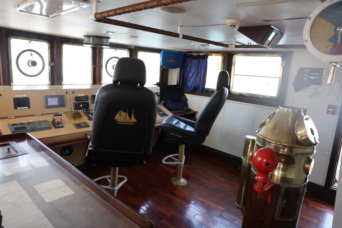 Este barco ha realizado la vuelta al mundo y se dirigió desde esta sala