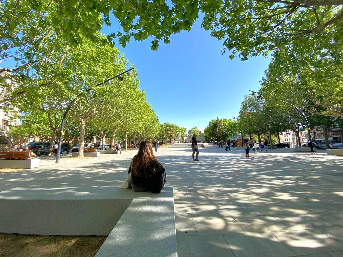 La plaça del Camp amb el seu aspecte actual