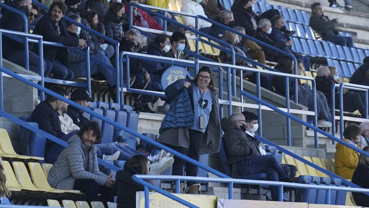 Isabel Tarragó en un partit del Costa Brava a Palamós.