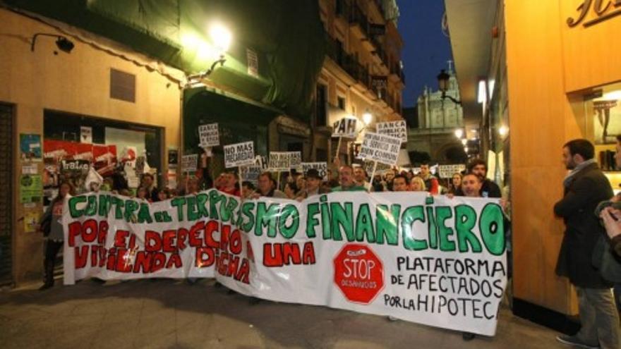 Manifestación en Murcia por la dación en pago